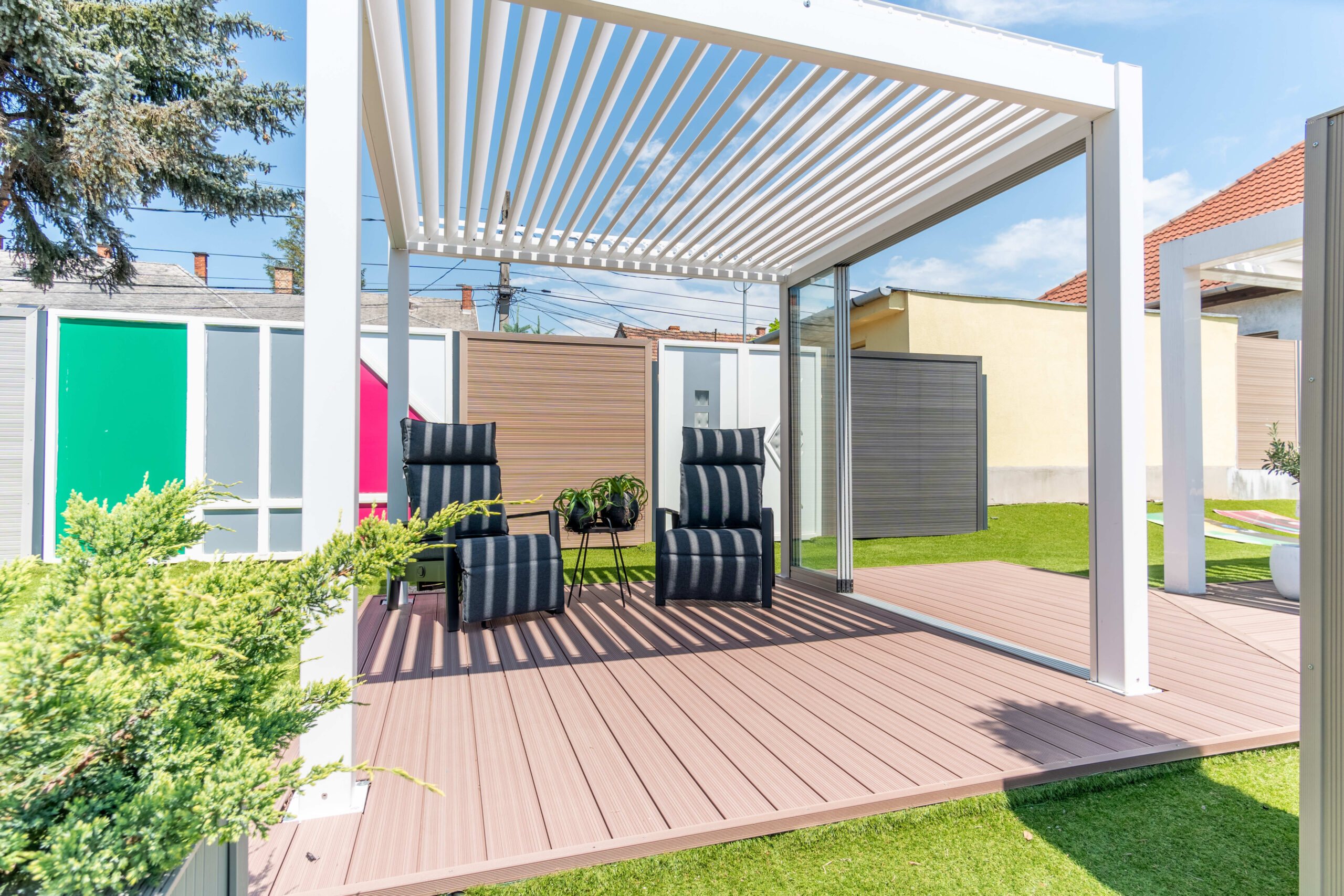 WellDeck MANUAL manuális bioklimatikus pergola