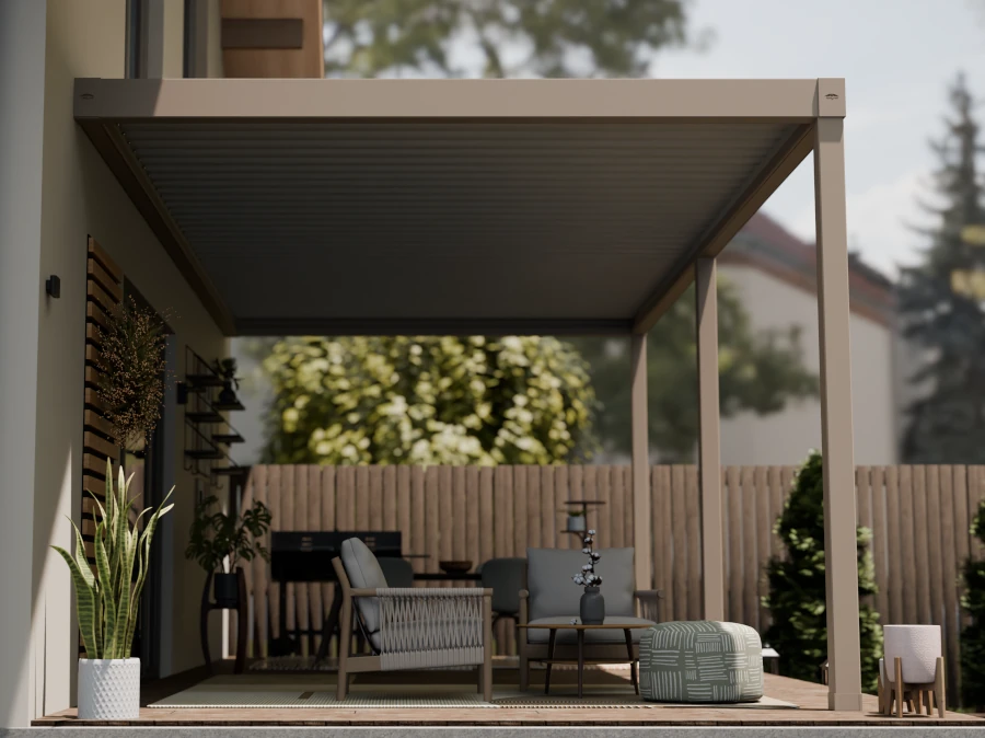 WellDeck PergoWave bioklimatikus pergola