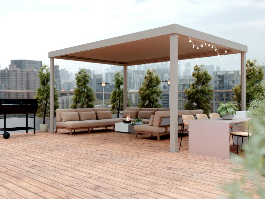 WellDeck WinR bioklimatikus pergola